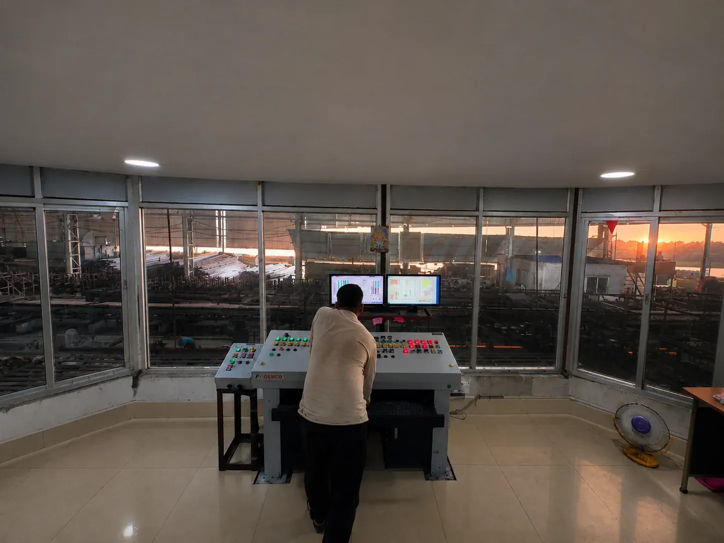 PAGEMCO Mill Control Room — Operator at Console